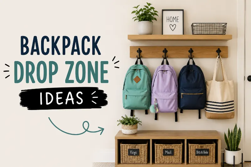 Backpack Drop Zone Ideas for a Tidy, Clutter-Free Entryway