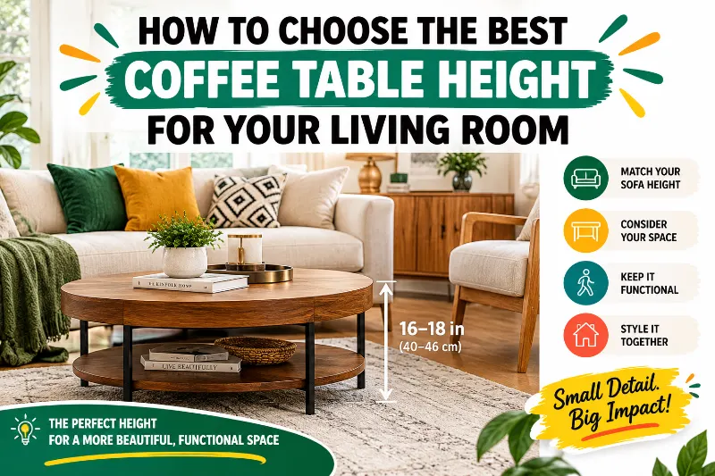 How to Choose the Best Coffee Table Height for Your Living Room