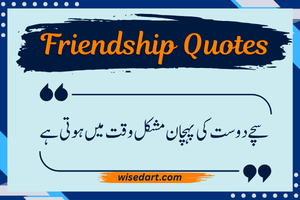 Friendship Quotes in Urdu – 2 Line Heart-Touching Shayari