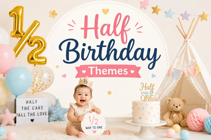 Half Birthday Themes