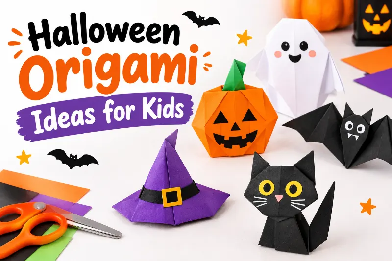 Halloween Origami Ideas for Kids: Easy Paper Crafts for Spooky Fun