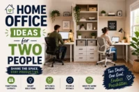 17 Home Office Ideas for Two People to Share a Stylish Workspace