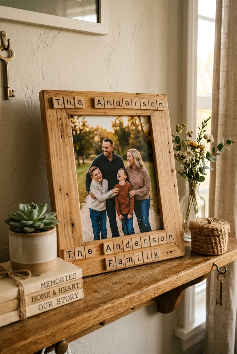 Letter Tile Picture Frame