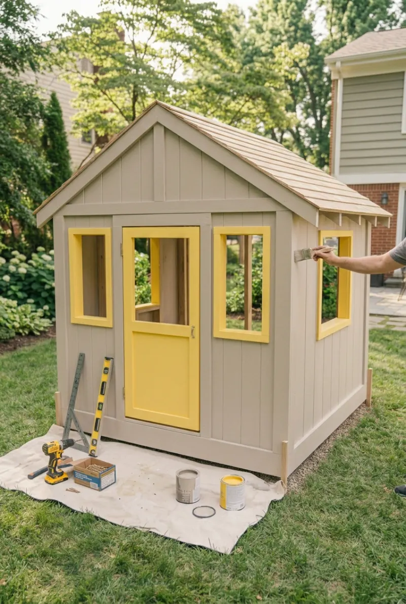 Paint DIY Playhouse