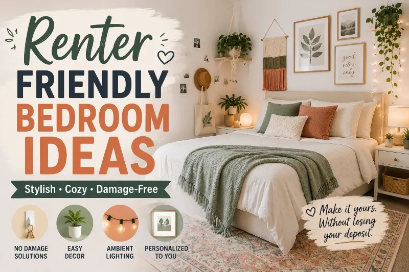 Renter Friendly Bedroom Ideas: 12 Easy Ways to Make Your Rental Feel Like Home