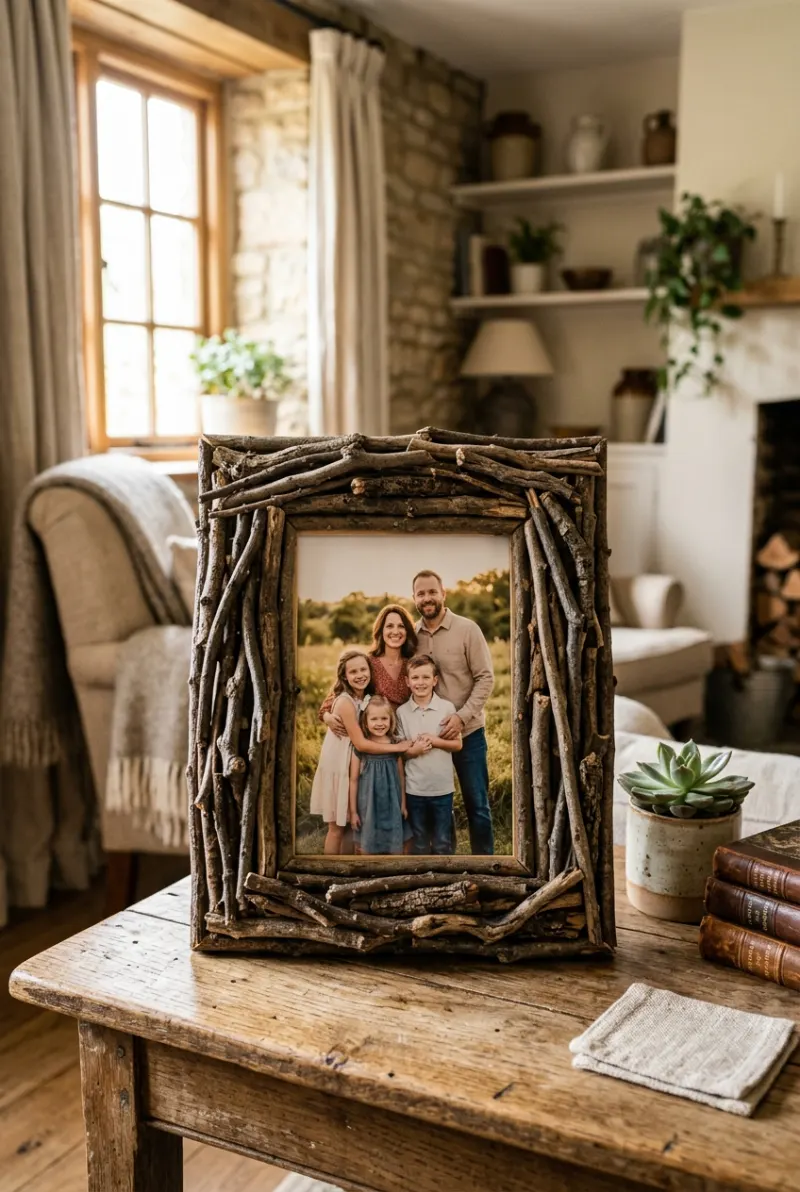 Rustic Branch Frame