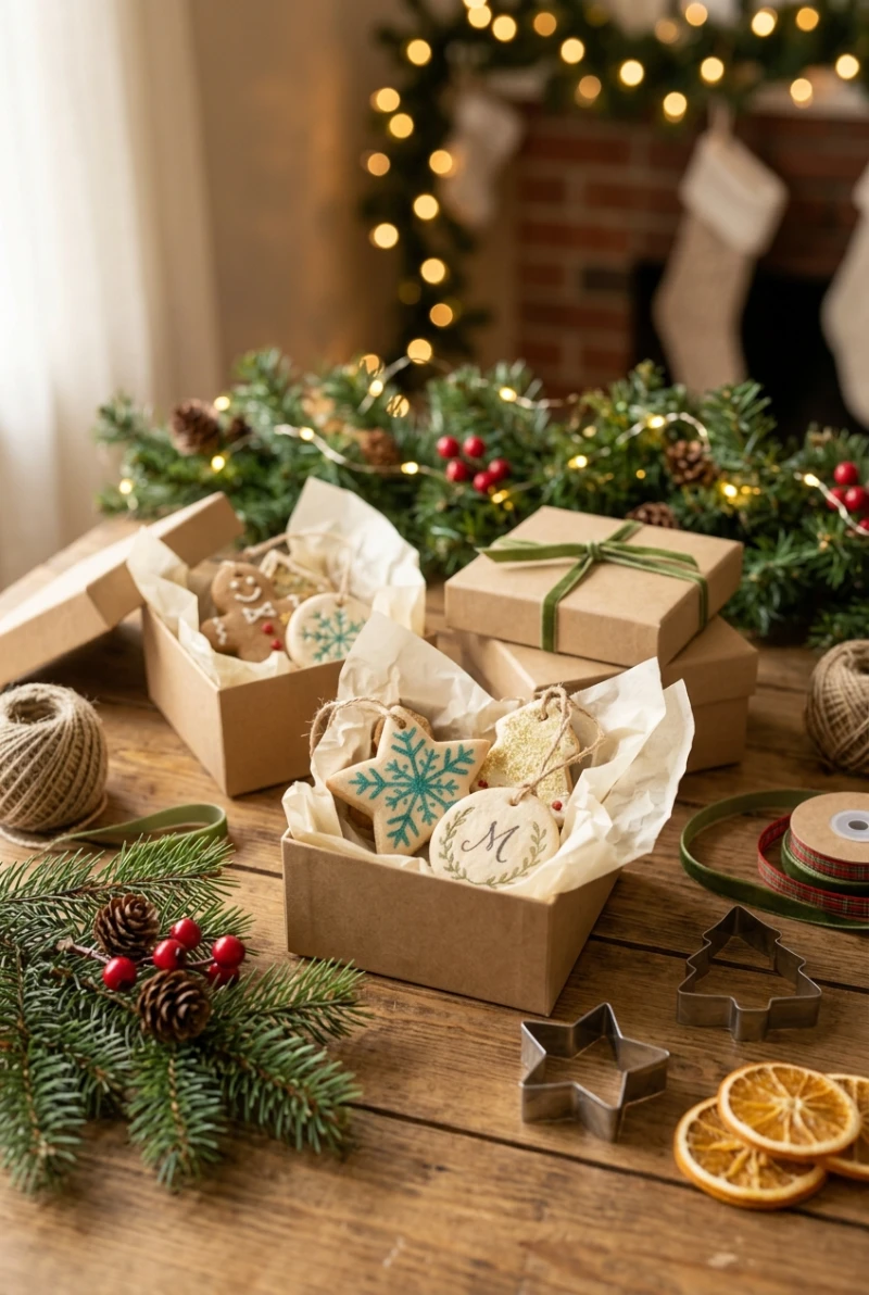 Salt dough-ornaments as gifts