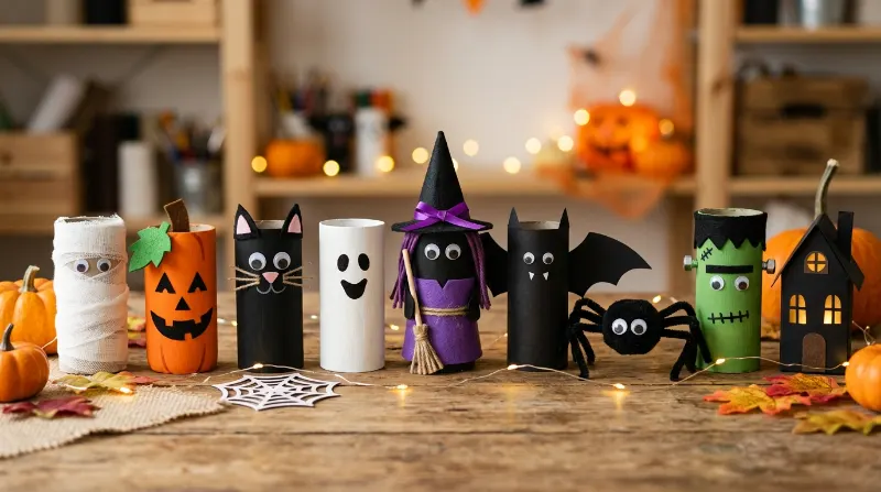 Toilet Paper Roll Halloween Crafts: 20 Easy Ideas for Kids and Home Decor